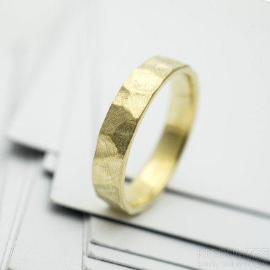 RAW gold yellow - zlatý snubní prsten