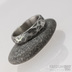 Rocksteel a ir diamant 1,7 mm, devo - Kovan snubn prsten damasteel, S1643