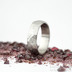 Snubní prsten damasteel - Rock, struktura dřevo, lept světlý střední - velikost 58, šířka 6 mm, tloušťka 1,6 mm - Damasteel snubní prsten - SK2115