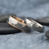 Rocky titan red - vel 63,  6 mm a Skalk titan 1,7 mm diamant vel 52,5,  5mm - Zlat a titanov snubn prsteny - k 1311 (2)