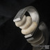 Peblering - Kovaný prsten damasteel s oblázky - velikost 63 - 65