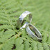Silver draill lesklý - oba velikost 61, šířka 4 mm a 5 mm, tloušťka střední - Stříbrné snubníprsteny - k 1797 (5)