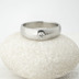 Zsnubn prsten s diamantem - Siona, diamant 3 mm, vzor devo, lept jemn svtl, velikost 54,5, ka hlavy 5 mm, ka v dlani 4 mm, profil B - k 1462