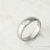 Zásnubní prsten damasteel - Siona a diamant 3 mm - vel 54,5, šířka hlavy 5 mm do dlaně 4 mm, dřevo - lept světlý jemný, profil B - Damasteel zásnubní prsten - k 1462