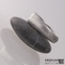 Zsnubn prsten s diamantem - Siona damasteel a ir diamant 3 mm, struktura rky, lept svtl stedn, profil B