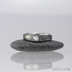 Siona line a diamant 2,75 mm - Kovan prsten damasteel, S1335