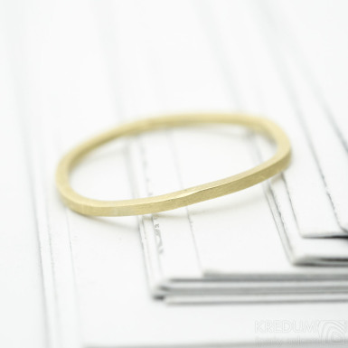 Plain gold yellow - zlatý snubní prsten - SK3394