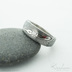 Siona a ir diamant 2,7 mm - devo - kovan snubn prsten z nerezov oceli damasteel - SK4002