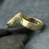 Skalk gold yellow matn - vel 49,  4,5 mm, tl 1,5 mm  a 60,  6 mm, tl 1,6 mm, CF - Zlat snubn prsteny - k 1931 (3)