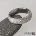 Prsten damasteel - Prima, struktura kolečka, profil B, lept světlý jemný