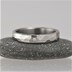 snubní prsten z chirurgické oceli s diamantem 1,5 mm - vel. 51, šířka 3,5 mm, lesklý, profil C - 4048