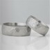 snubní prsteny chirurgická ocel Natura, matné - dámský vel. 53, šířka 8mm, tloušťka střední, diamant 1,7 mm, profil B a pánský vel. 67, šířka 8 mm, tloušťka střední, profil B - k0162