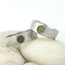 prsteny Natura nerez s vltavínem - velikosti 58 a 70, šířka 7 mm, povrch matný, drobné plošky - fl 3578738