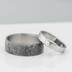 Snubn prsteny z chirurgick oceli - pnsk vel 72, ka 8 mm, profil C, zatmaven a dmsk vel. 56, ka 4 mm, profil C, leskl - k 0141