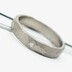 Snubní nebo zásnubní titanový prsten s diamantem 1,7 mm - Natura - velikost 54, šířka 4 mm, profil C, matný - Et 2223