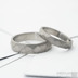 titanove snubni prsteny Rock mat - dámský velikost 52, šířka 3,5 mm, tloušťka slabá, profil B a pánský velikost 62, šířka 5 mm, tloušťka střední, profil B -  fl 4592663