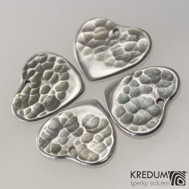 Trstko ocel nerez kov - Heart - srdce - pedn strana