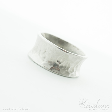 Rafael - kovaný snubní prsten z nerezové oceli - V5006