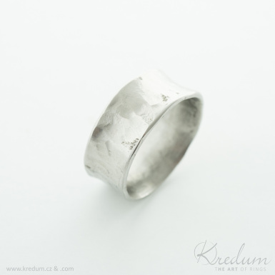 Rafael - kovaný snubní prsten z nerezové oceli - V5007