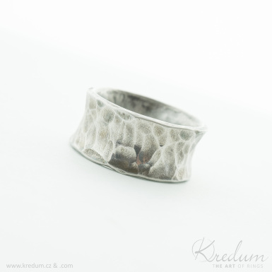 Rafael - kovaný snubní prsten z nerezové oceli - V5009