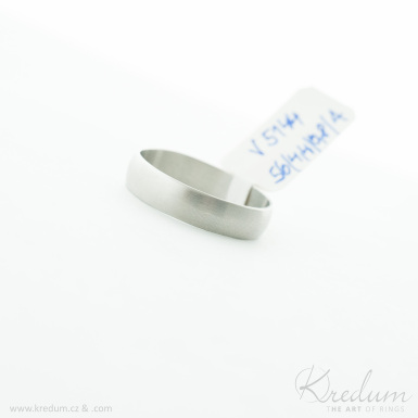 Prima nerez matný - kovaný snubní prsten z nerezové oceli, V5144