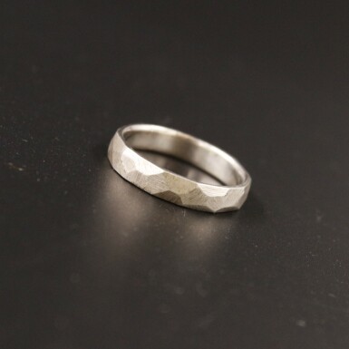 Rock silver - hrubý mat - stříbrný snubní prsten - V5404