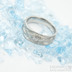 Víla vod a čirý diamant 2,3 mm - dřevo světlé, velikost 51, šířka 7 mm do dlaně 4,5 mm - Damasteel snubní prsteny