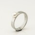 Zsnubn prsten s perlou chirurgick ocel - velikost 56, ka 4 mm, leskl, profil C - k 0141, AVT 2732