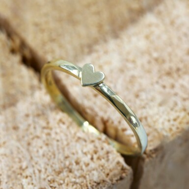 Julie - zlatý prsten se srdíčkem