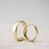 Zlaté snubní prsteny klasik gold yellow lesklé - velikost 48, šířka 4,5 mm, tl 1,3 mm, profil E + velikost 57, šířka 5 mm, tl 1,5 mm, profil E - K 1475 (5)