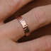 RAW gold red - snubn prsteny z ervenho zlata - pnsk prsten velikost 62, ka 4,5 mm, tlouka 1,2 mm